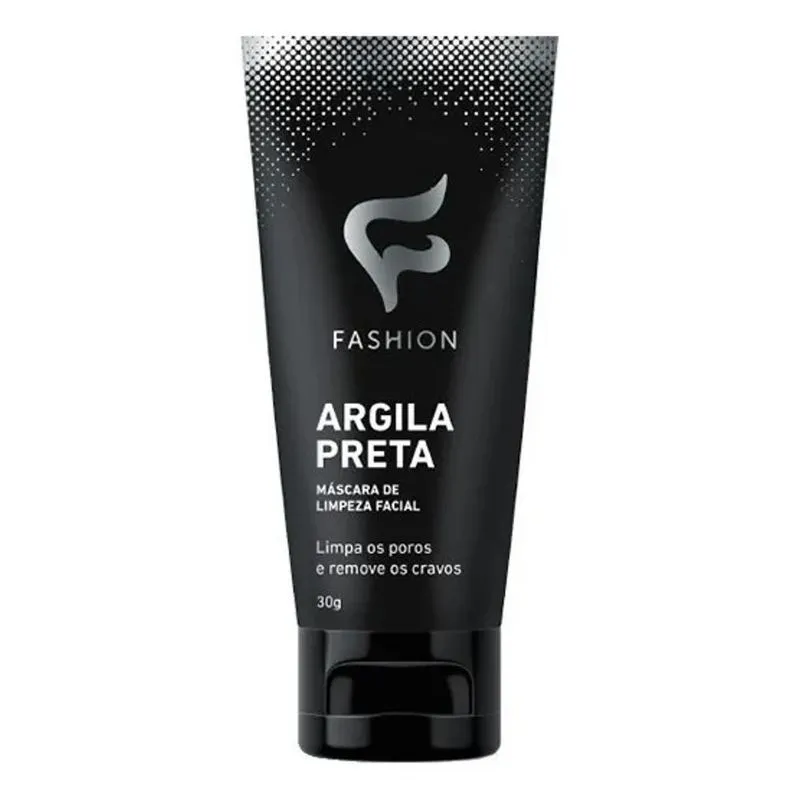 2x Máscara Argila Preta Limpeza Facial Remove Cravos Fashion