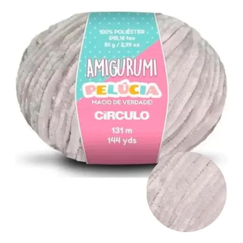 1 Fio Amigurumi Pelúcia Circulo 85g Maciez Ave 8008 Pedreira