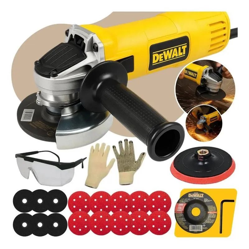 Esmerilhadeira Lixadeira Angular Dewalt 800w + Acessórios