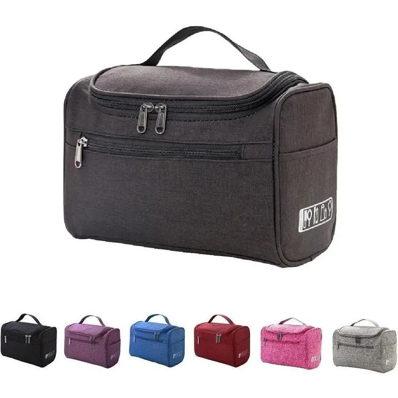 2x Necessaire Feminina Masculina Viagem Maquiagem Organizado