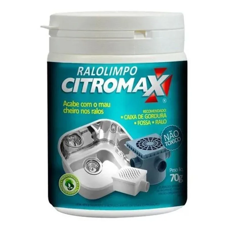 10x Acabe Com O Mau Cheiro Nos Ralos Com Ralo Limpo Citromax