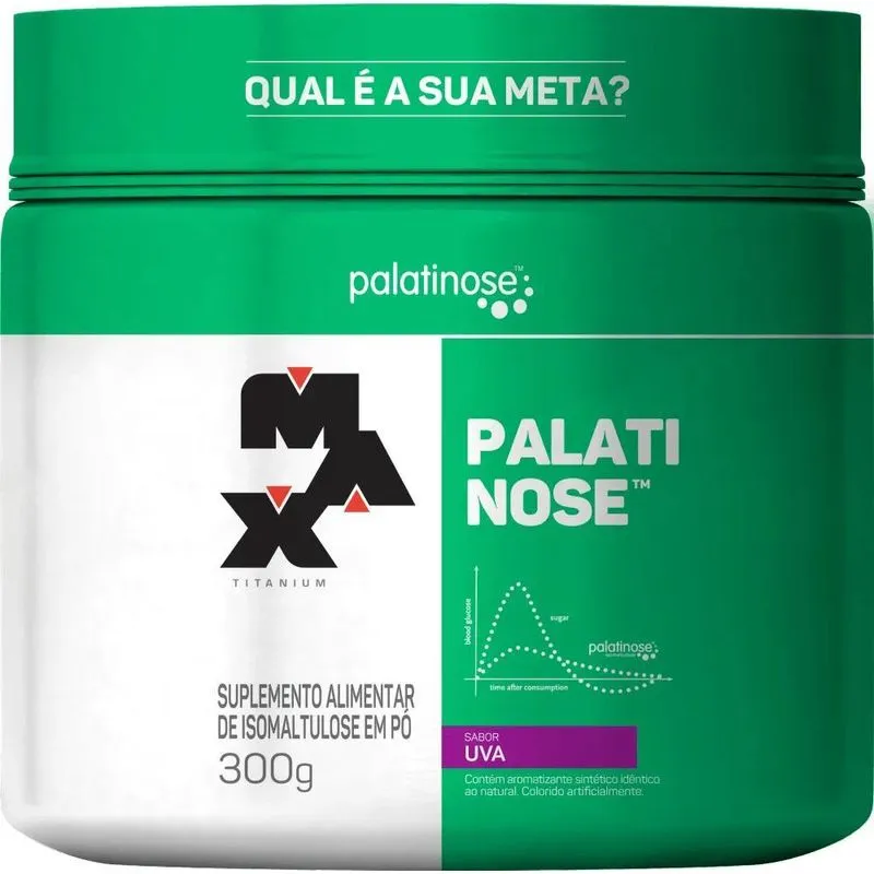 3x Palatinose 300g Natural Max Titanium Sabor Uva