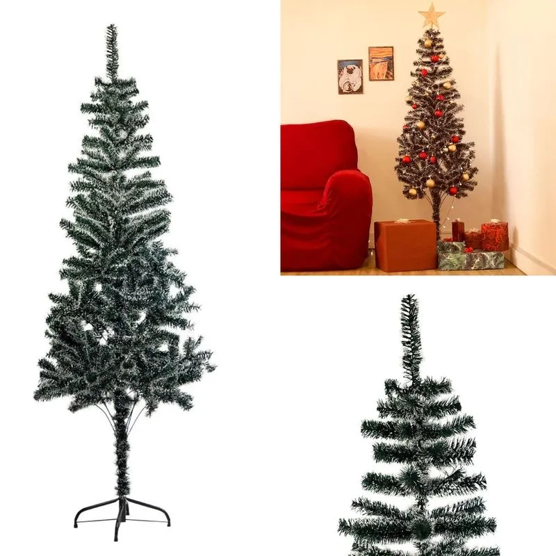 Árvore De Natal Luxo Pinheiro Verde Nevada 1,80m Com 320 Galhos