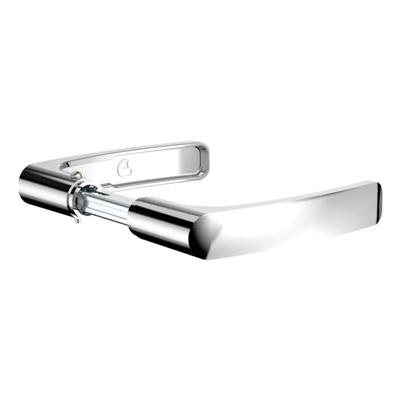 3x Maçaneta Avulsa Fechadura Soprano Pali Cromada Cor Inox