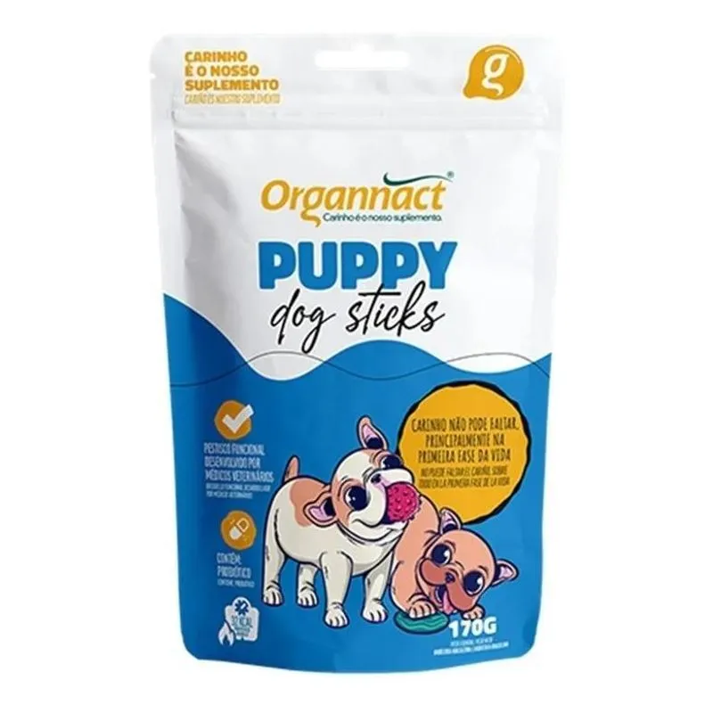 Puppy Dog Sticks Palitos 170g Organnact Filhotes