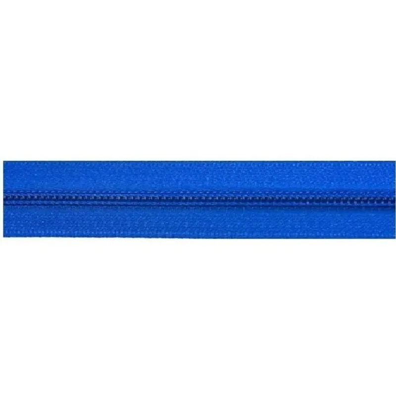 Kit 10 Metros Ziper Nº 5 E 20 Unidades De Curs Azul Royal