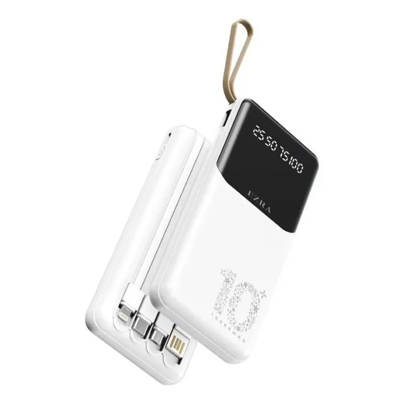 3x Carregador Portatil Power Bank 10000mah 22.5w Com Display