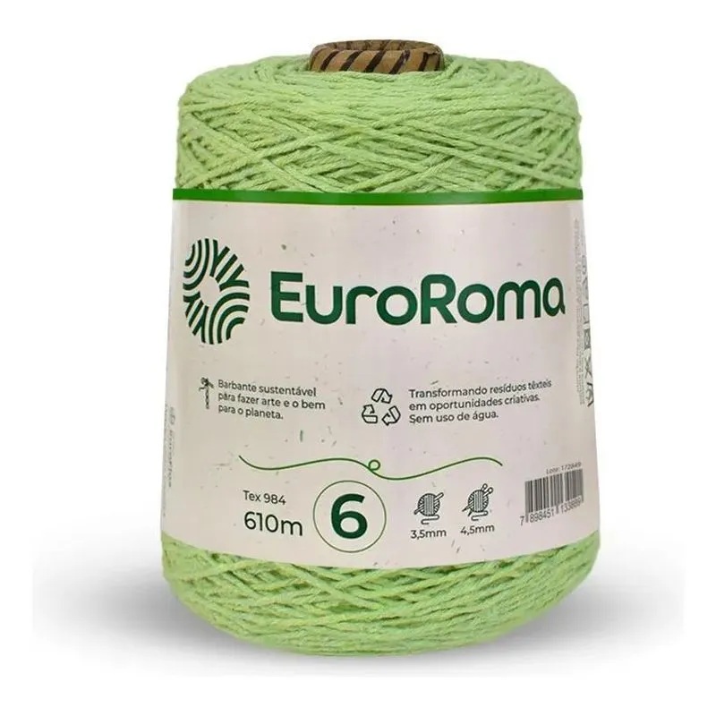 Barbante Euroroma (6 Fio 801 Verde Limão