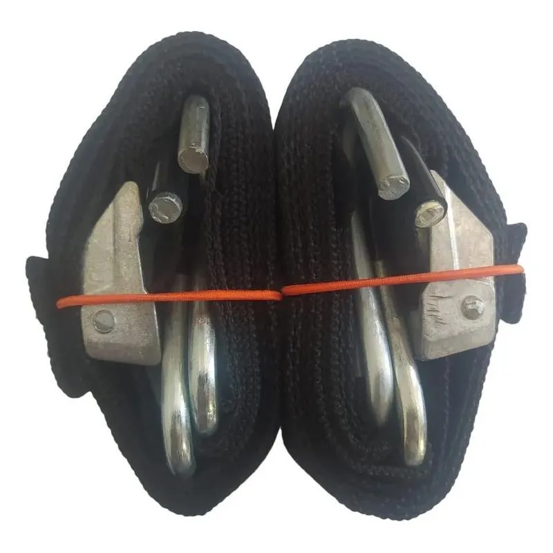 2x Cinta Esticador Estirante Amarração Motos Kit Presilha Pa