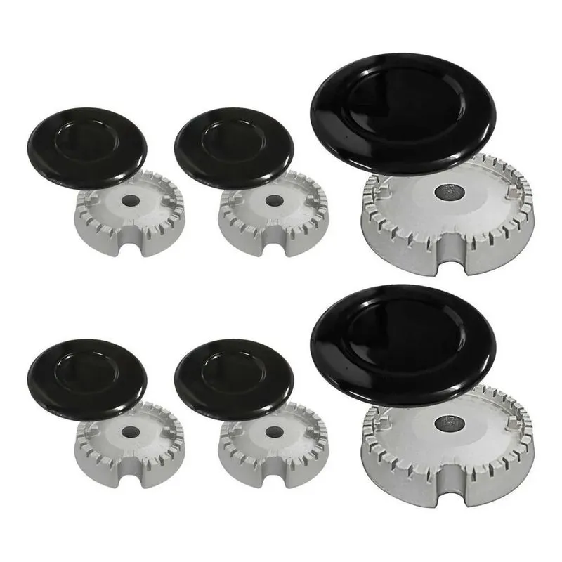 10x Kit 6 Bocas Para Fogão Brastemp Eva Ative Tampa + Queim