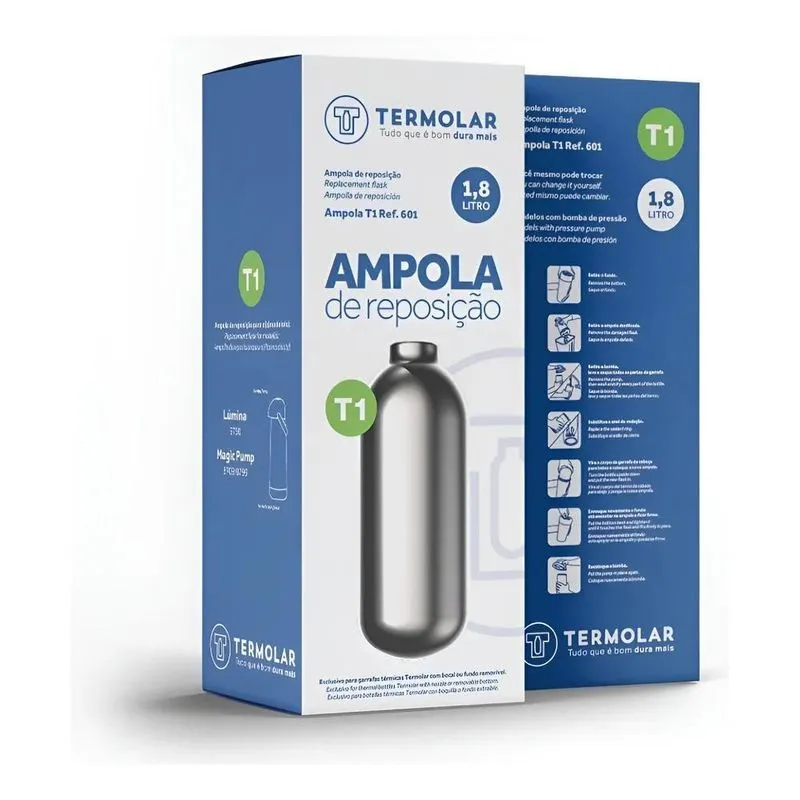 Ampola De Reposição Garrafa Térmica Lúmina 1.8l Termolar Cor