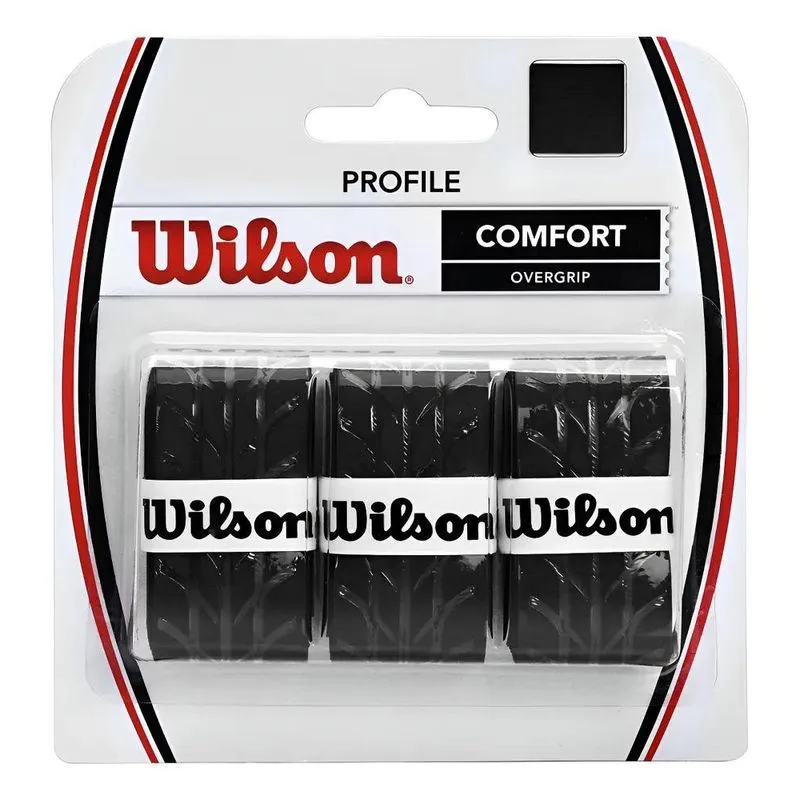 Overgrip Wilson Profile Cores - 03 Unid Preto