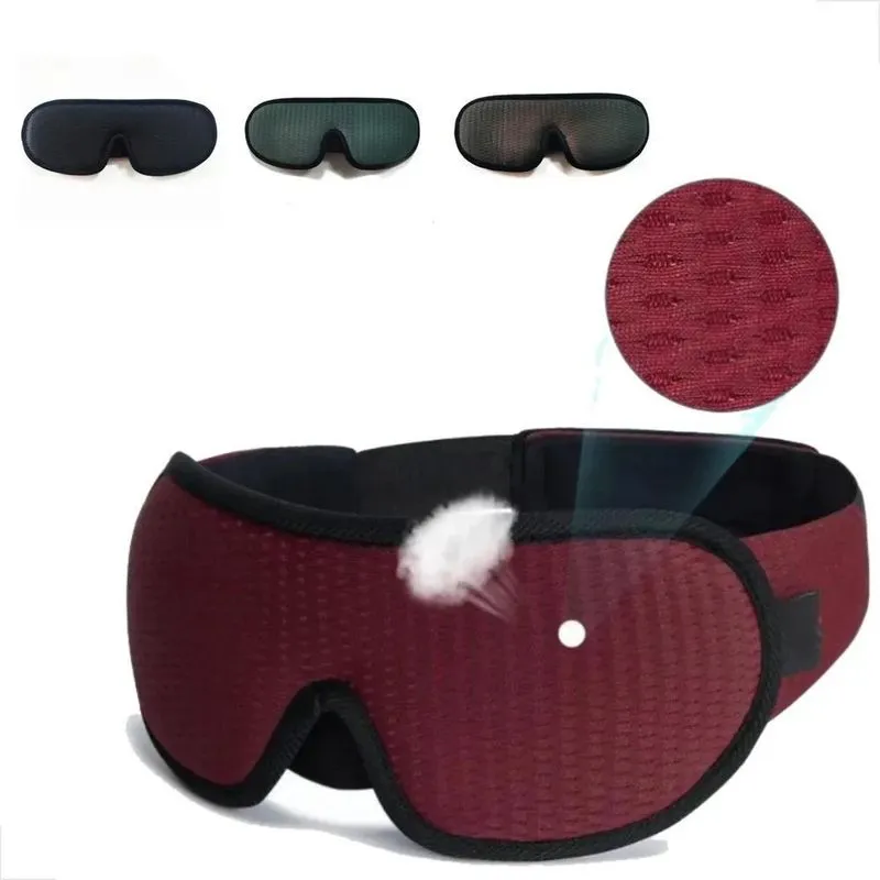 Máscaras De Dormir 3d Tapa Olhos Bloqueia Luz Blac Vinho
