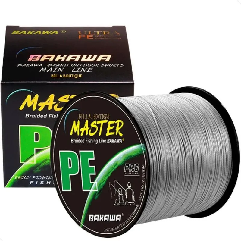 Linha De Pesca Multifilamento 300m 0,32mm / 40 Libras Cinza