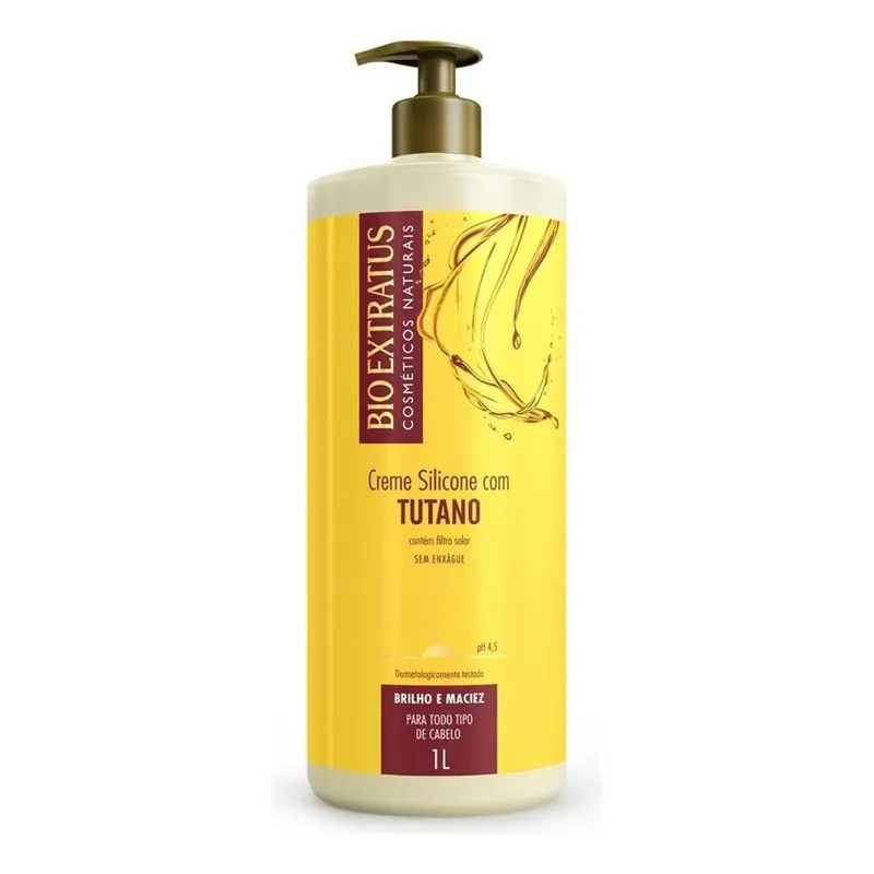 3x Creme De Silicone Com Tutano Bio Extratus 1 Litro Oficial