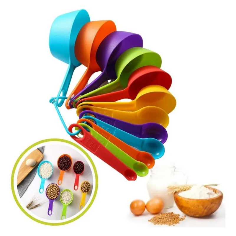 5x Kit 12 Peças Medidores De Alimentos Cozinha Lindo