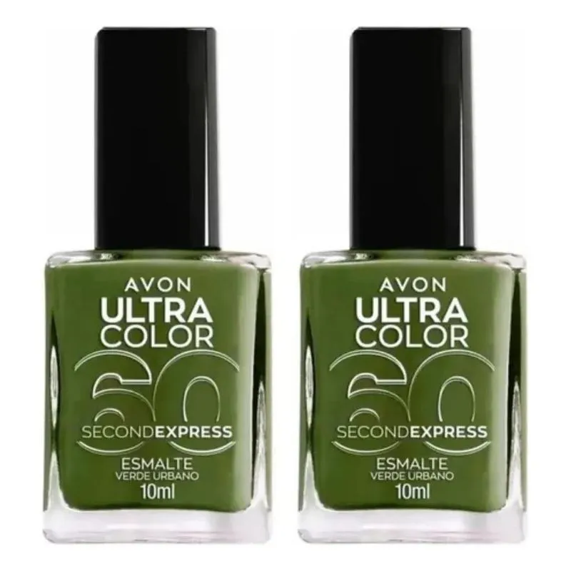10x Esmalte Ultra Color 60 Second Express Avon 10ml Kit 2 U