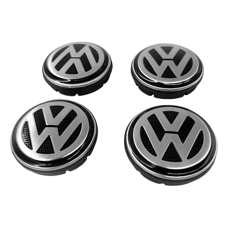 5x Kit Calotinha Centro De Roda Volkswagen 51mm - 4 Peças