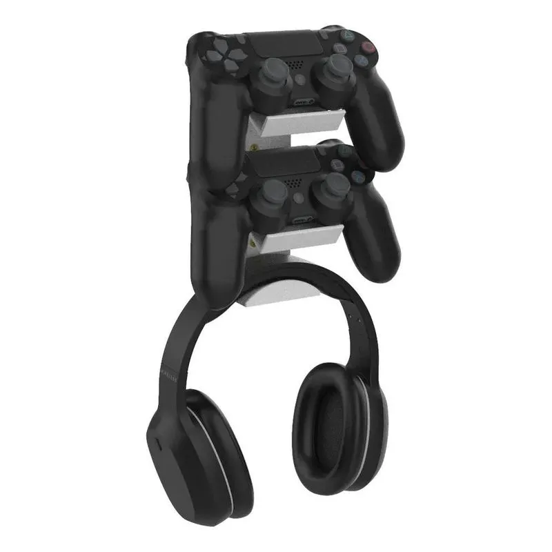 10x Suporte De Parede Para 2 Controles E Headset Xbox Ps4 P