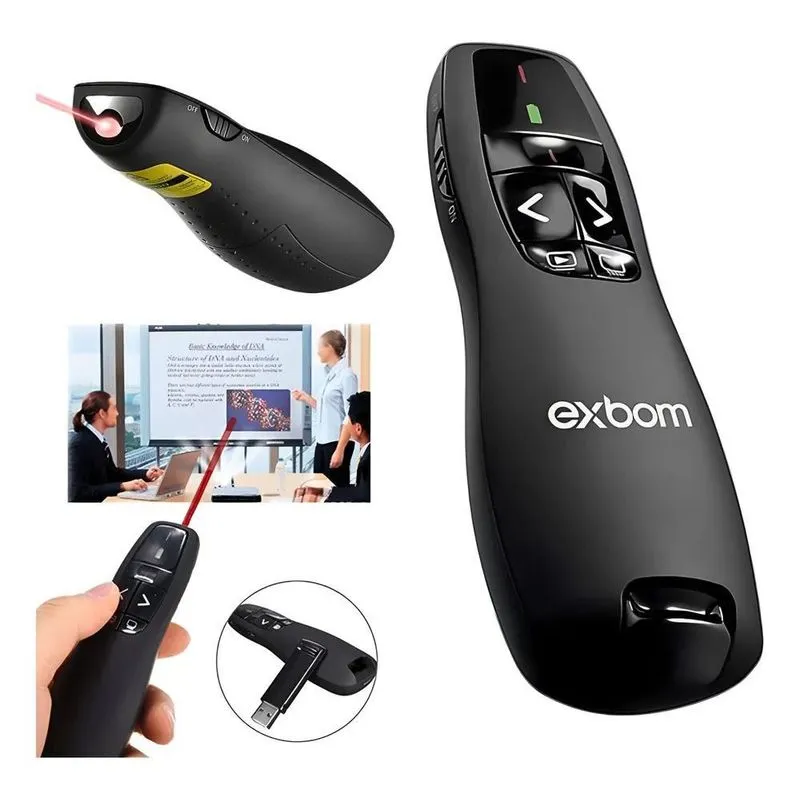 2x Apresentador Slide Passador Apontador Laser Controle Sem