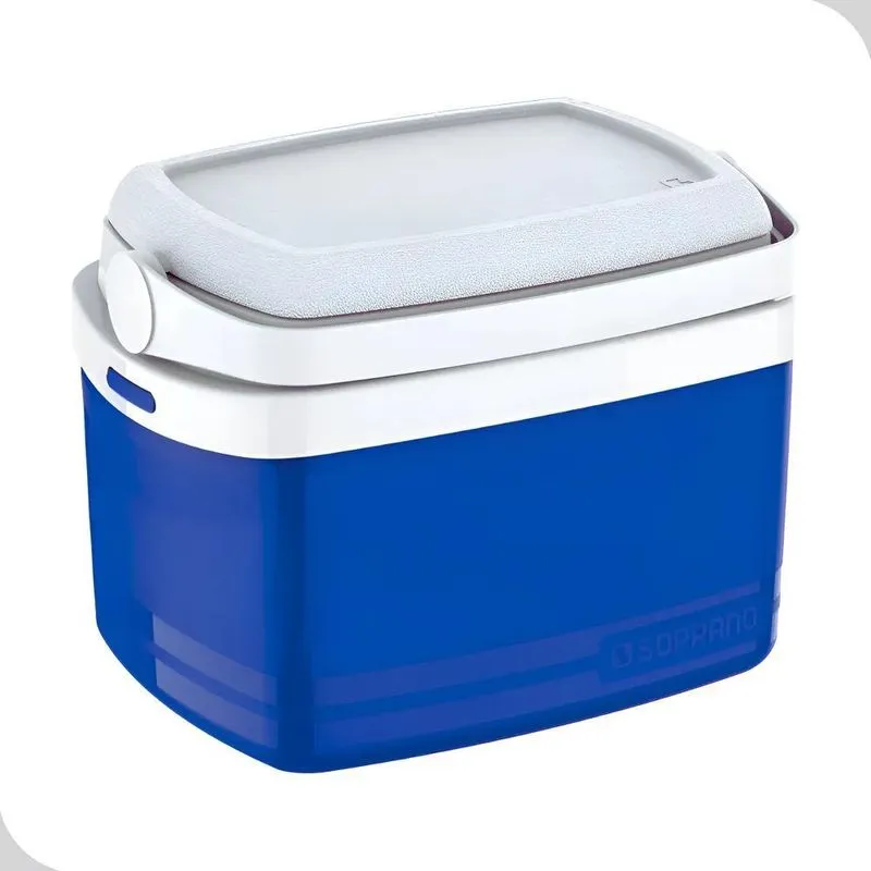Caixa Termica Cooler 5l Pequena Alça Bebidas Azul Soprano
