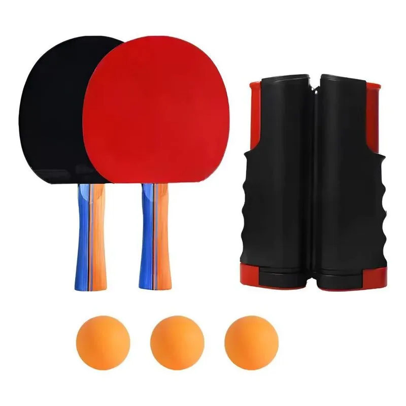 Kit Ping Pong Rede Retrátil Raquete Profissional 3 Bolinhas