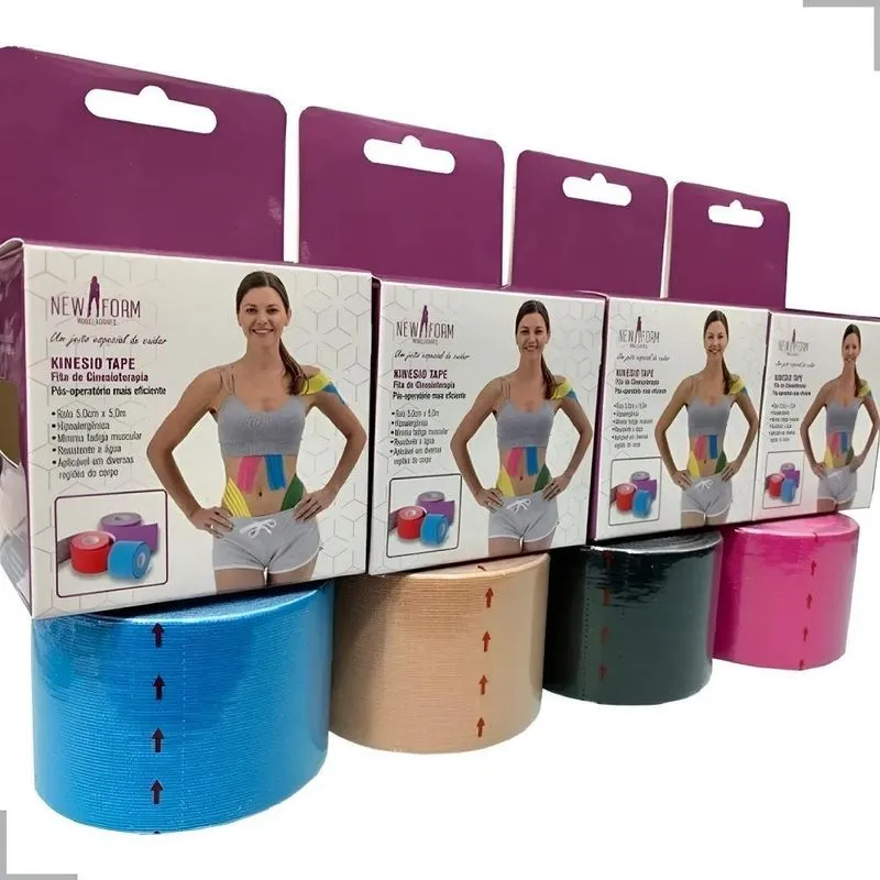 Fita Tapping Pós Cirúrgica Bandagem Elástica Fisioterapia Co