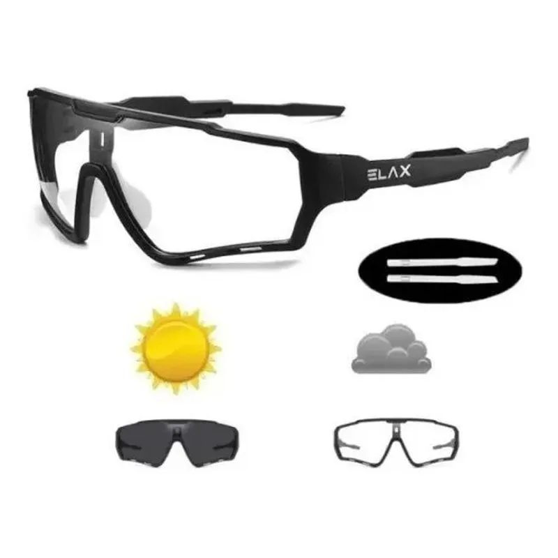 Óculos Ciclismo Elax Lente Fotocromática Uv400