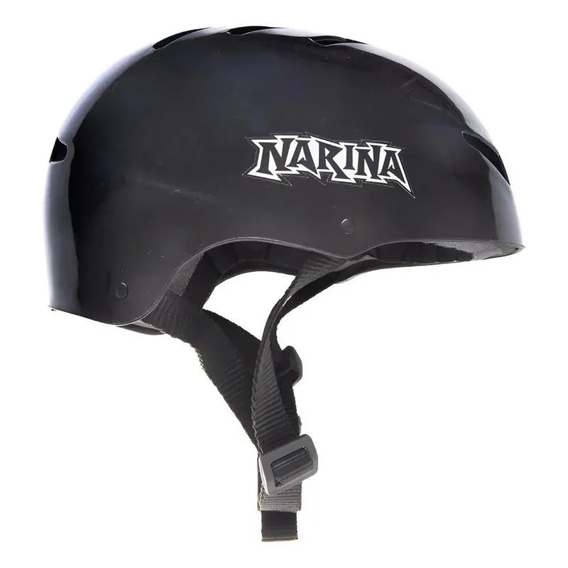 Capacete Esportivo Skate Patins Patinete Preto Eva Branco M