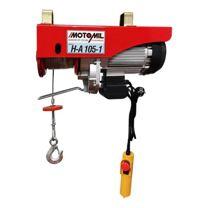 2x Guincho De Coluna Eletrico 300/600kg Ha-105 Motomil Mono