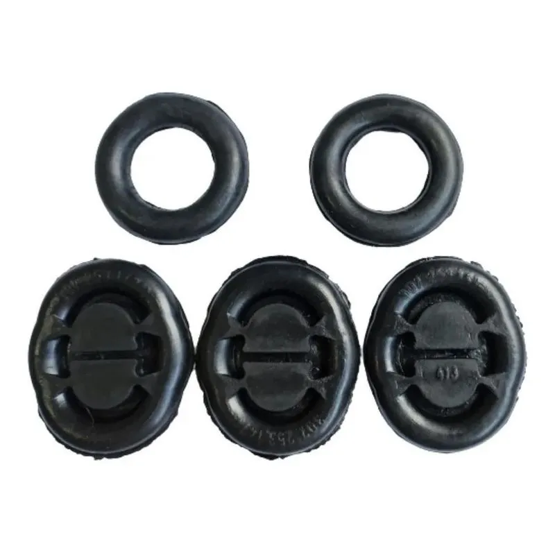 2x Borracha / Coxim Escapamento Gol Bola G2 Kit C / 5 Peças