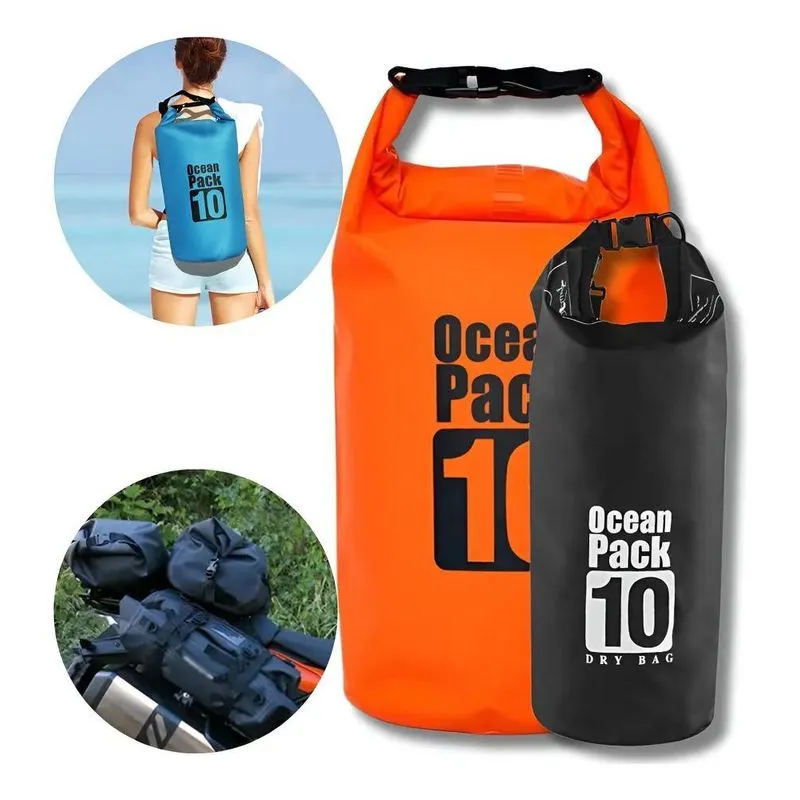 Saco Estanque Prova Agua 10 Litros Mochila Impermeável Bag C