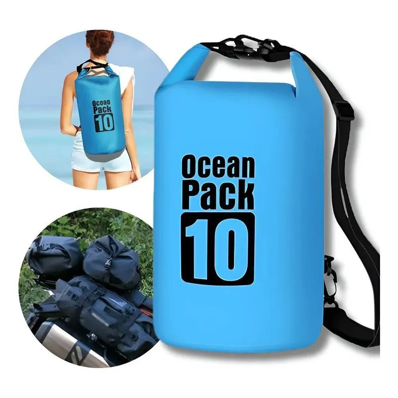 Saco Estanque Prova Agua 10 Litros Mochila Impermeável Bag C