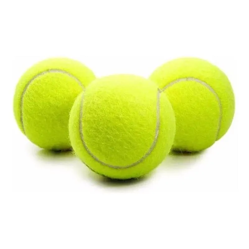 2x Bola Bolinha De Tênis Resistente Brincadeira Cachorro 3 U
