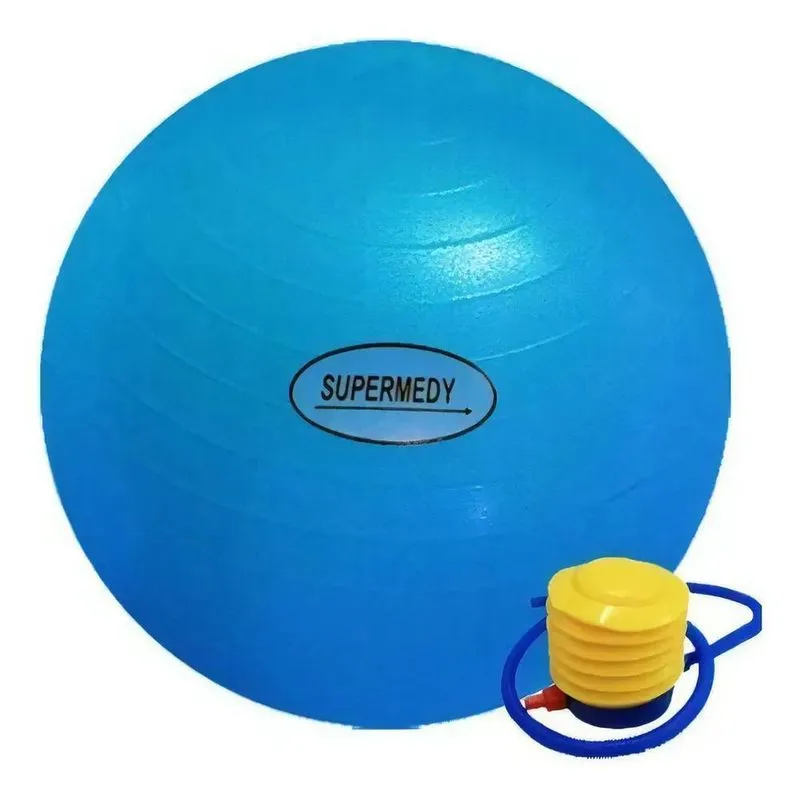 2x Bola De Pilates Supermedy 75 Cm Com Inflador