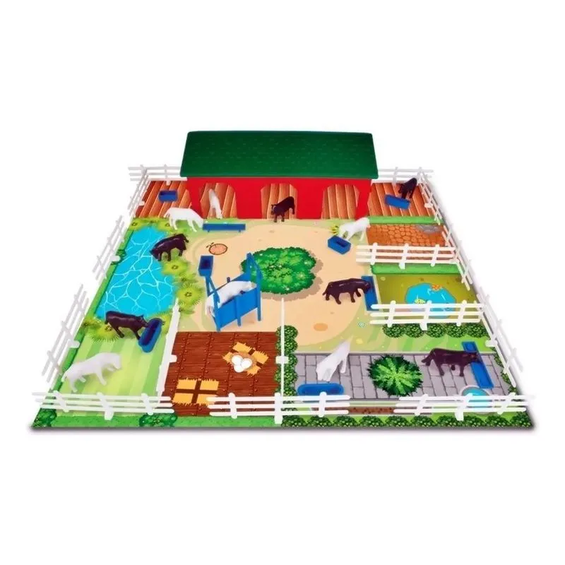 3x Brinquedo Minha Fazenda 41 Peças Animais - Nig