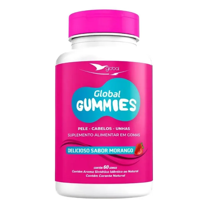 Gummies Gomas Pele, Cabelos E Unhas 60 Gomas - Sabor Moran