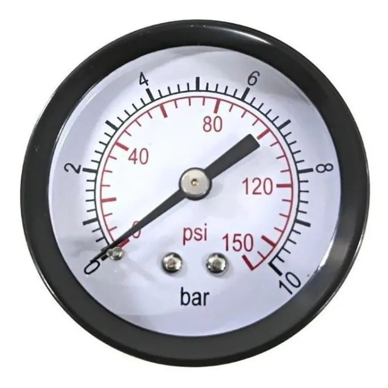 Manômetro Horizontal Rosca 1/8 Bsp Escala 0 A 10 Bar 150 Psi