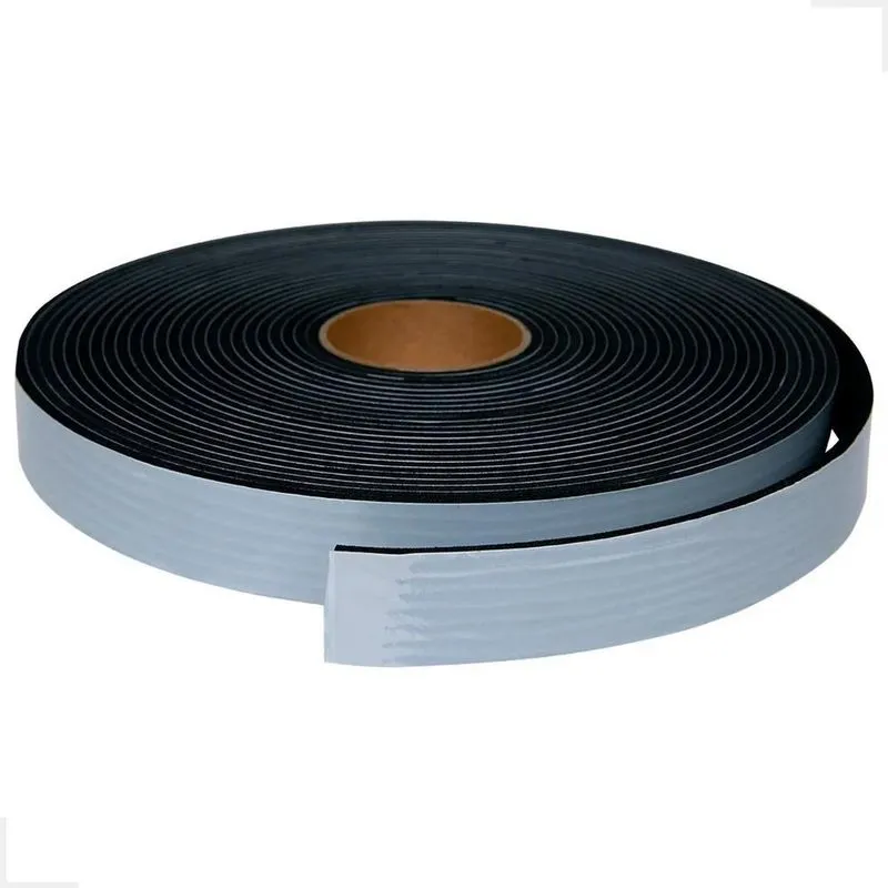 Fita Vedação Epdm Autoadesiva 1 Lado Preto 3mmx25mmx10metros