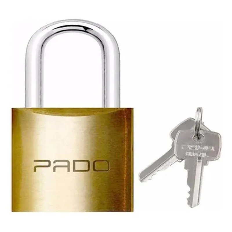 Cadeado Pado 45mm 2 Chaves Maciço Não Enferruja Resistente C