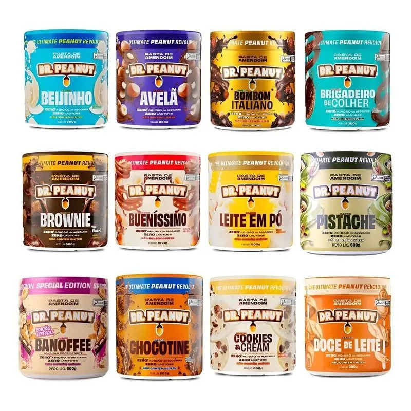 Pasta De Amendoim Dr. Peanut 600g Novos Sabores Gou Avelã