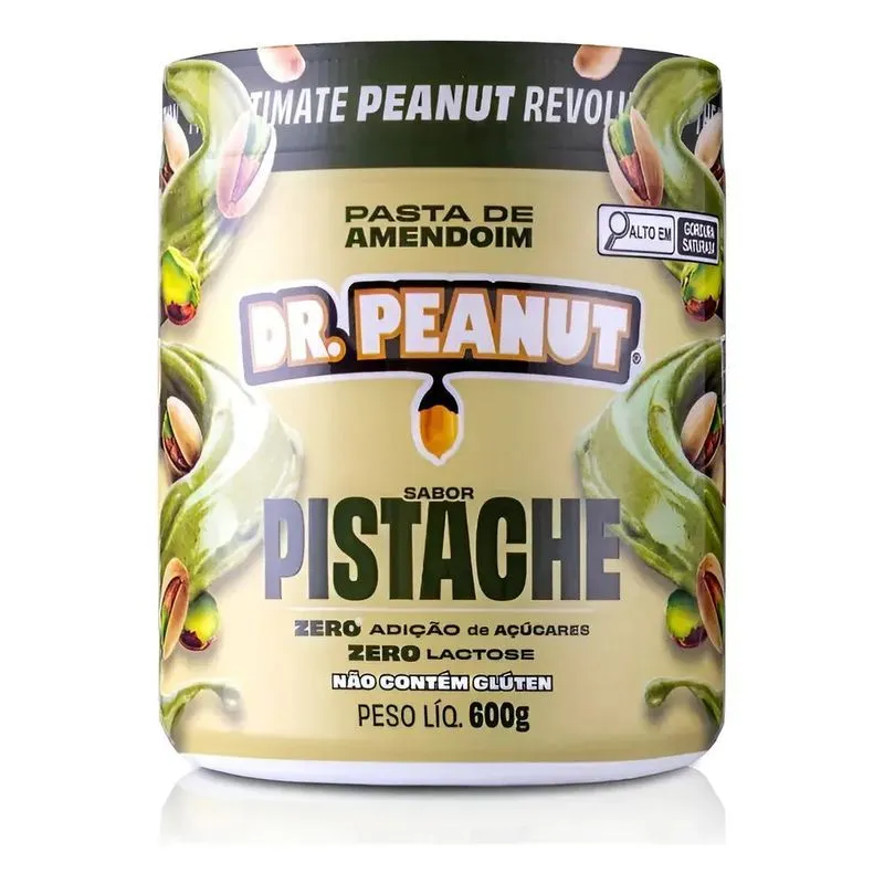Pasta De Amendoim Dr. Peanut 600g Novos Sabores Pistache