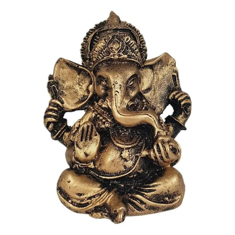 10x Estátua Ganesha Hindu Sorte Prosperidade Sabedoria Resi
