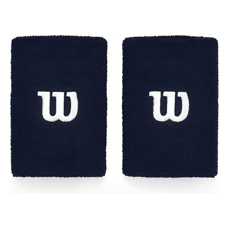 Munhequeira Wilson Longa Par Wristband Alta Abso Azul-escuro