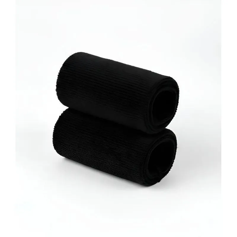 Munhequeira Algodão Grande 15cm 2 Unidades Rápido Cor Preto