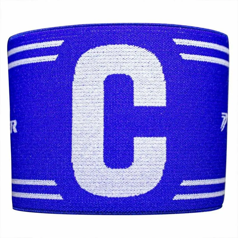 Braçadeira Poker Capitão Elástica Cor Azul