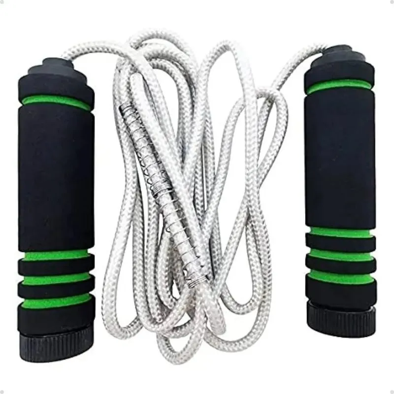 Corda De Pular Cross Profissional Ajustável Speed Rope Verde