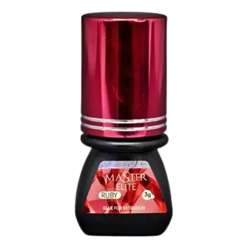 10x Cola Ruby Elite Master 3ml - Secagem Rápida E Durabilid