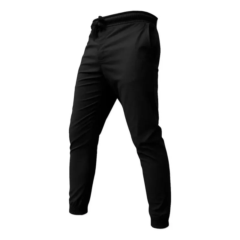 Calça Jogger Slim Treino Elastano Acadêmia C Preto G