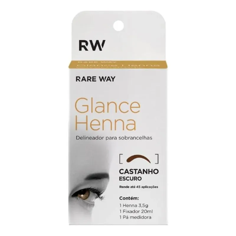 Henna - Rare Way - Glance - Delineador De Sobrancelha 3,5g